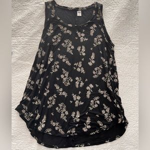 Flowy Black Floral Tank